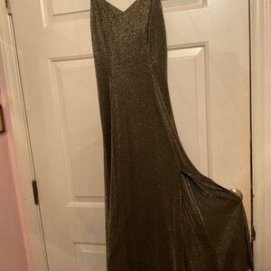 Victoria Secret NODA intl black and gold dress size 10